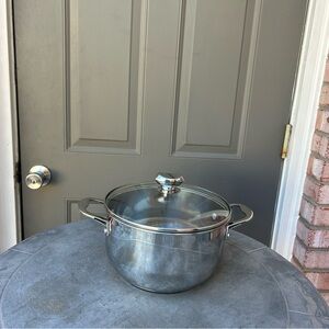 Wolf Gang Puck Bistro Ellite Stainless Steel 6 Quart Round Stockpot